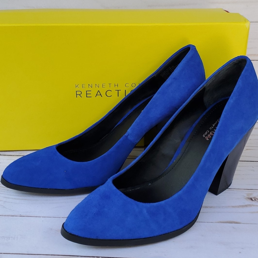 Kenneth Cole blue suede ladies shoes size 8.5 nwb